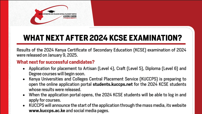 What Next After 2024 KCSE Examinations