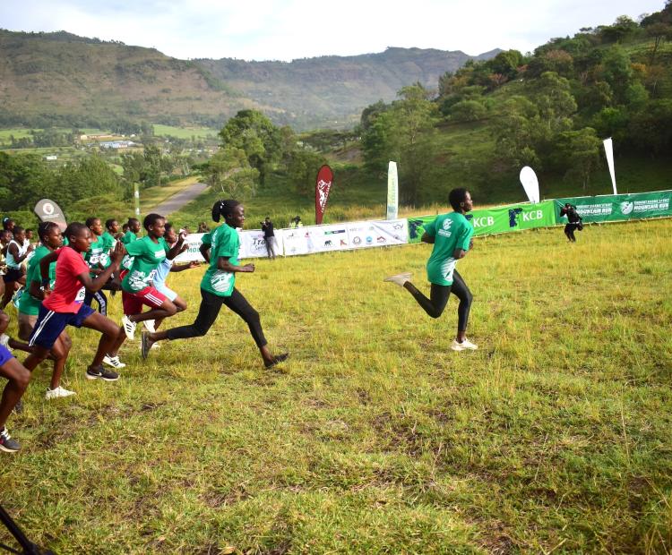 Participants in the 4th Edition of Tinderet Barng'etuny Run, 2025