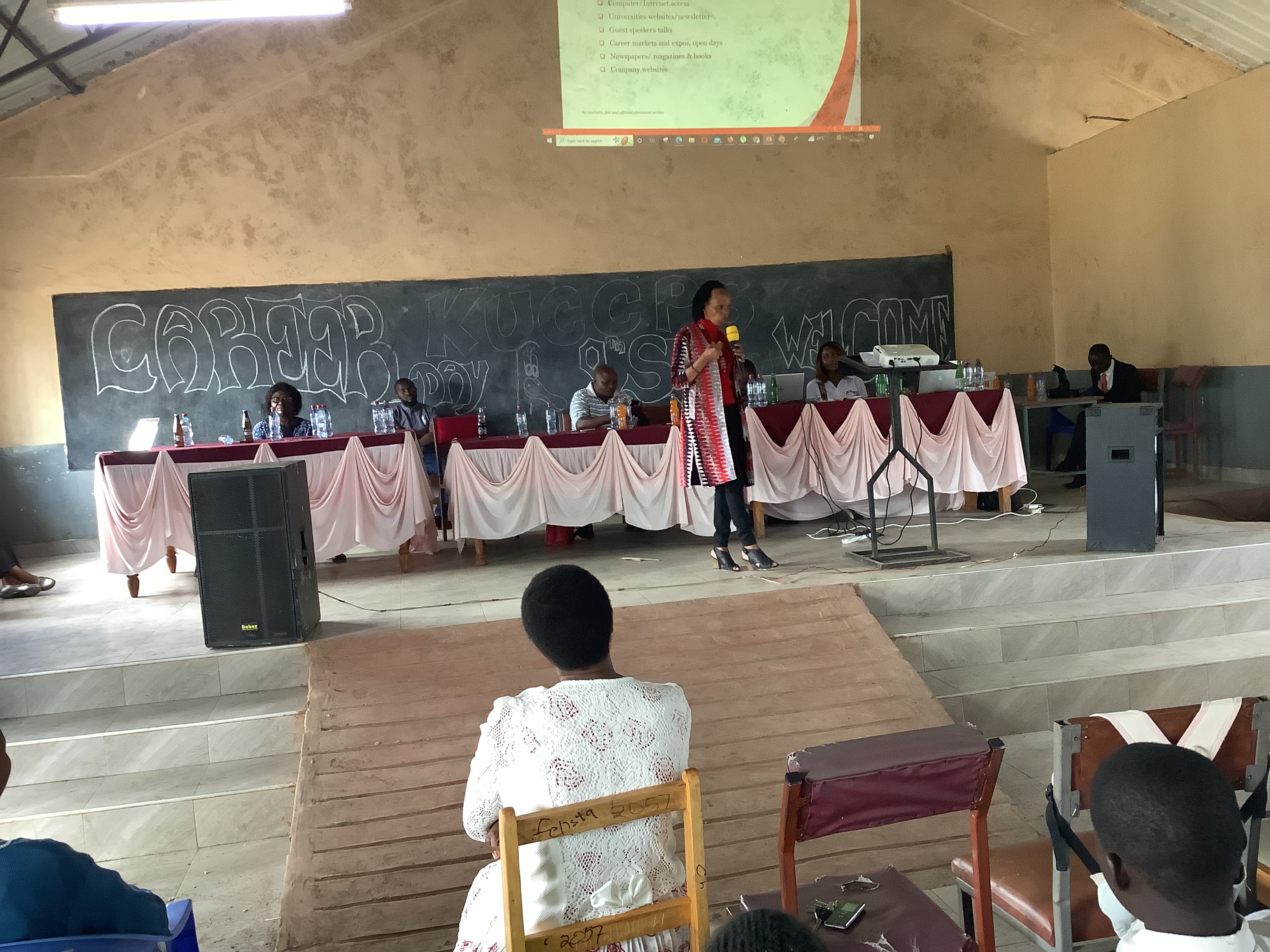 KUCCPS staff during Career Day