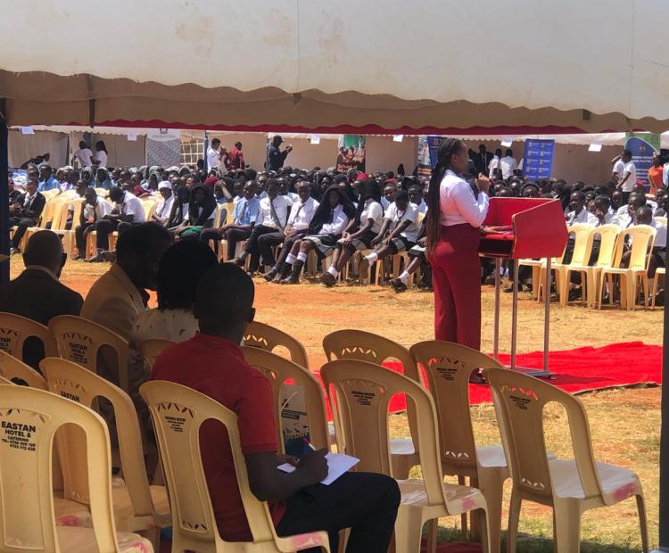 KUCCPS officer addressing participants